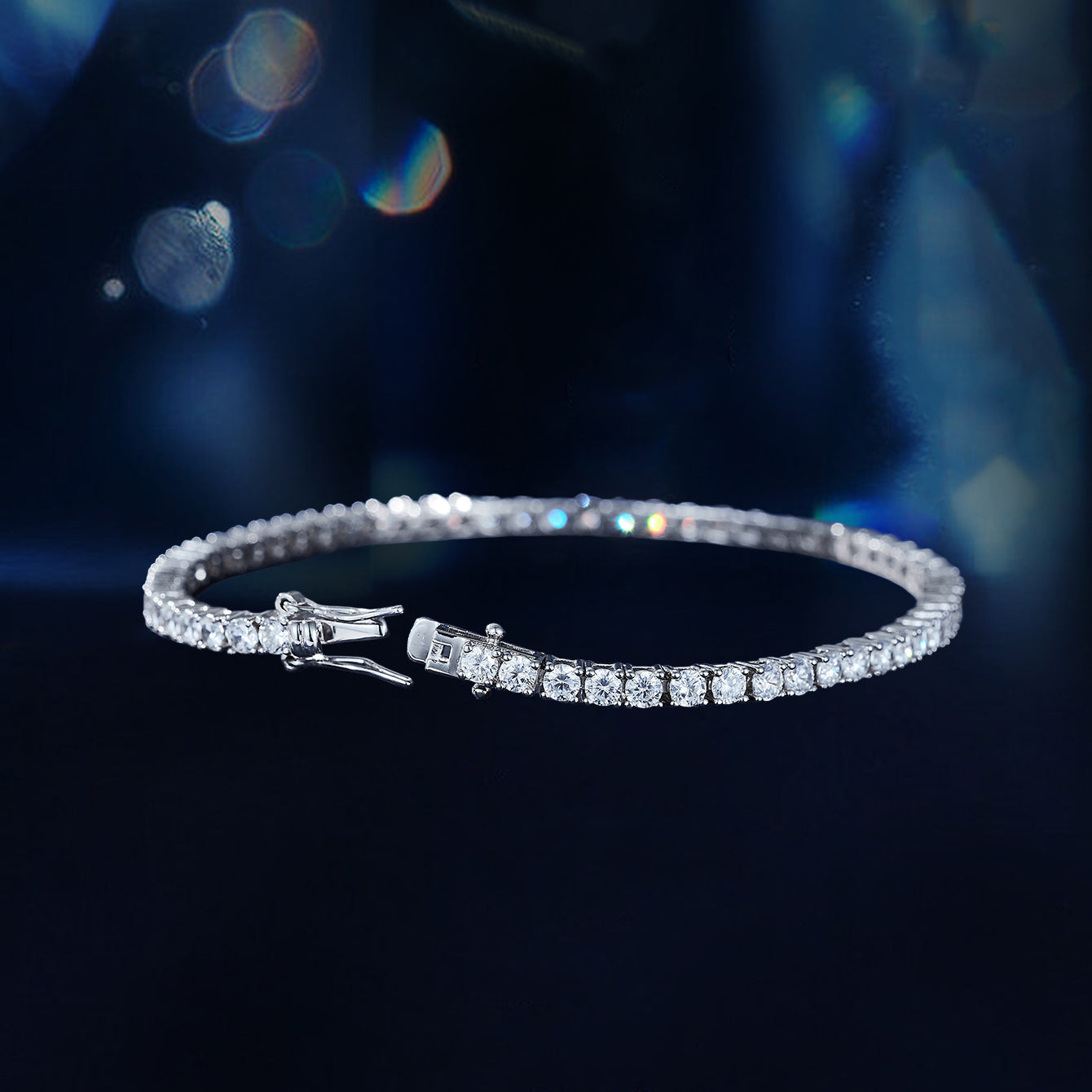 Elegant Sparkle Tennis Bracelet 3mm/7inch