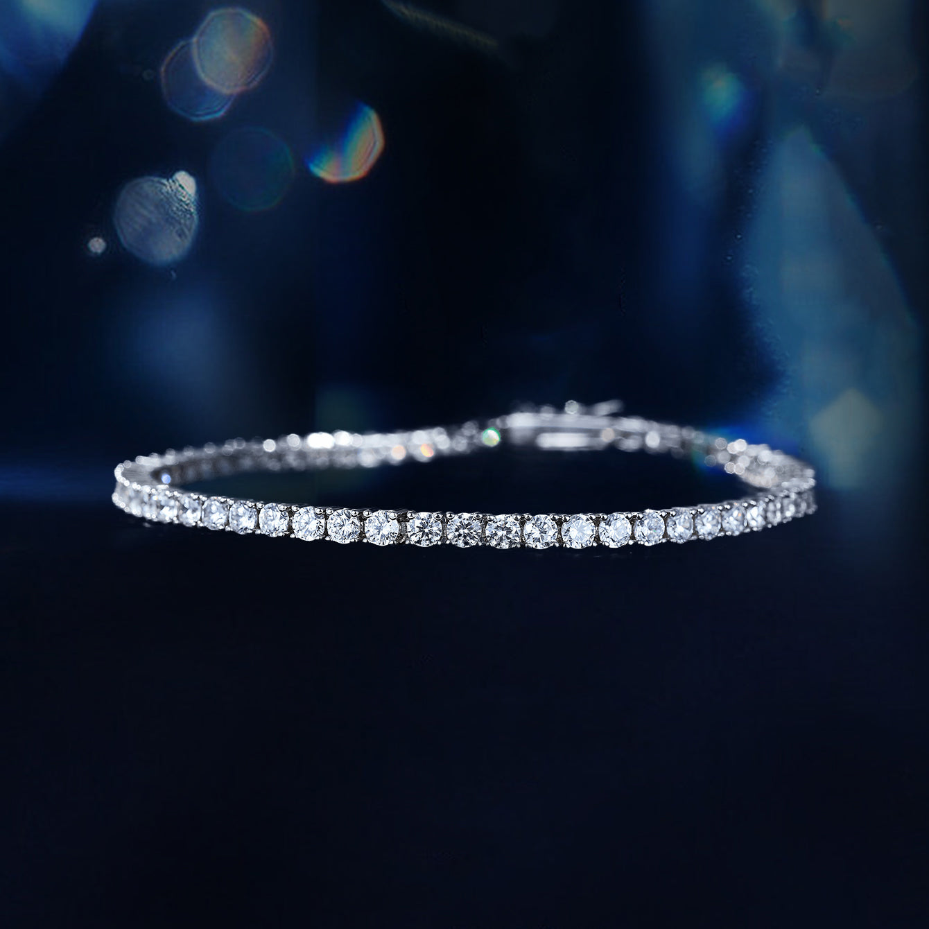 Elegant Sparkle Tennis Bracelet 3mm/7inch