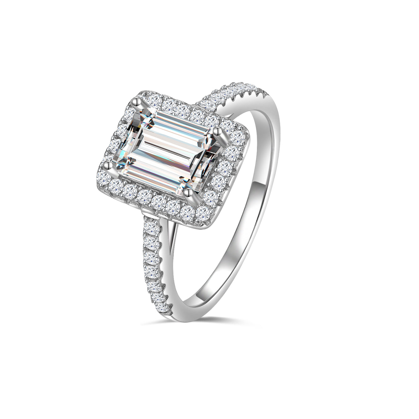 Geometric Halo Glam Ring