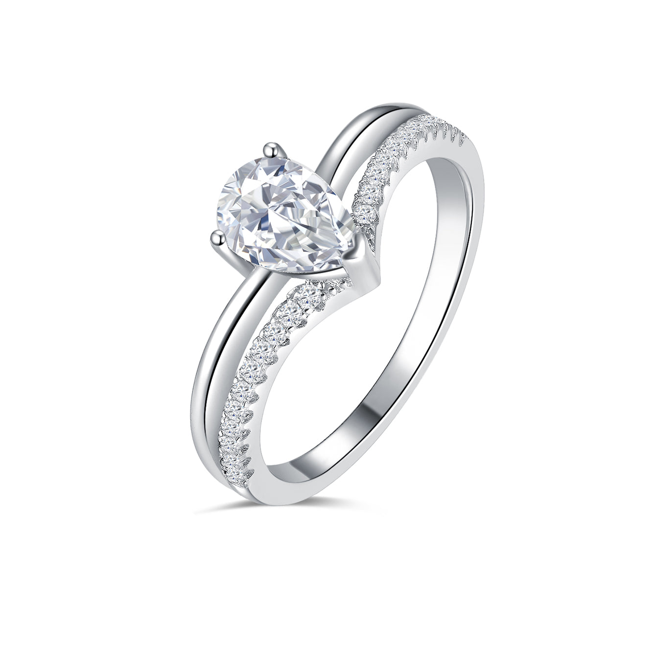 Teardrop Romance Ring