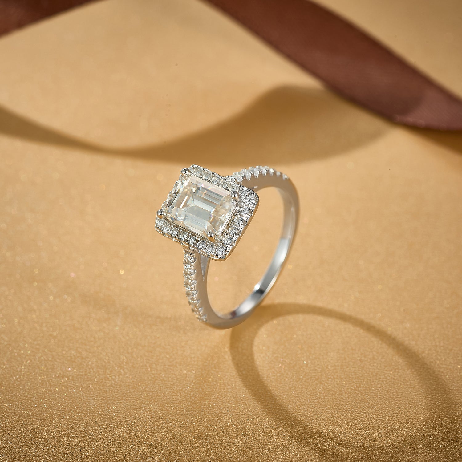 Geometric Halo Glam Ring