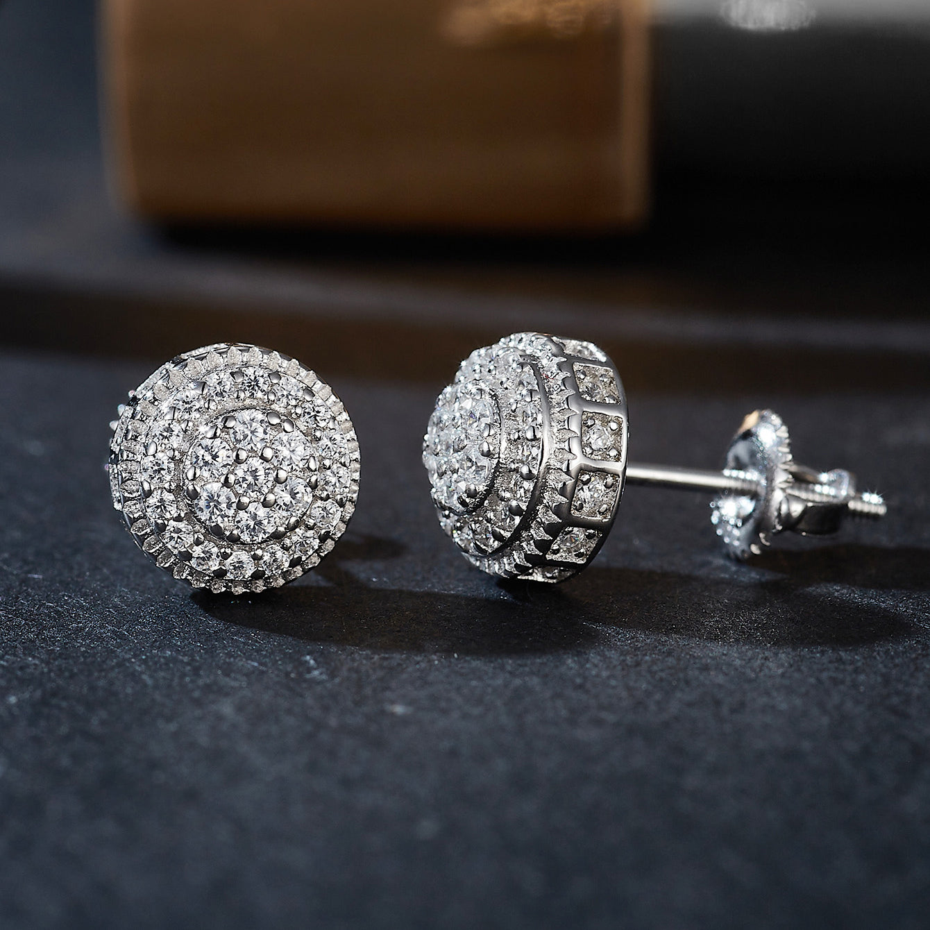 Eternal Circle Sparkle Studs