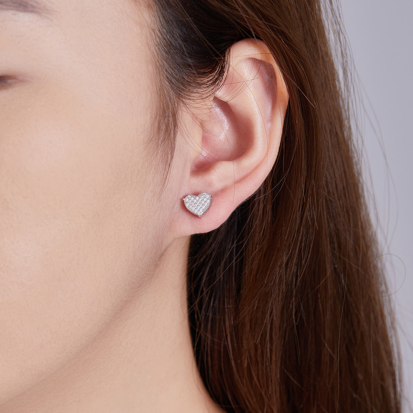 Sparkle Heart Studs