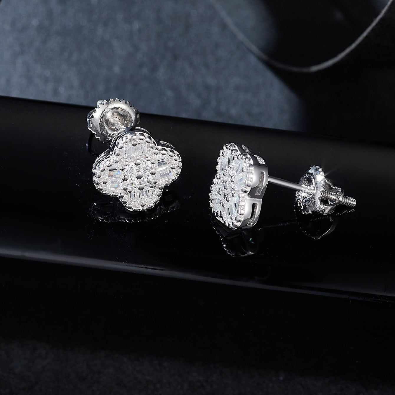 Clover Sparkle Studs