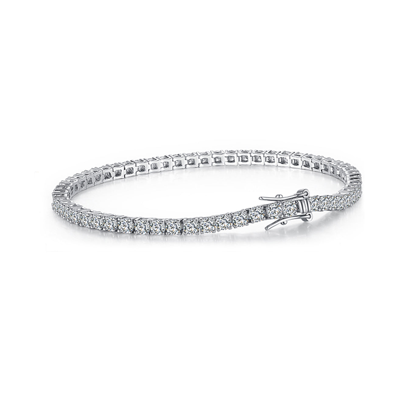 Elegant Sparkle Tennis Bracelet 3mm/7.5inch