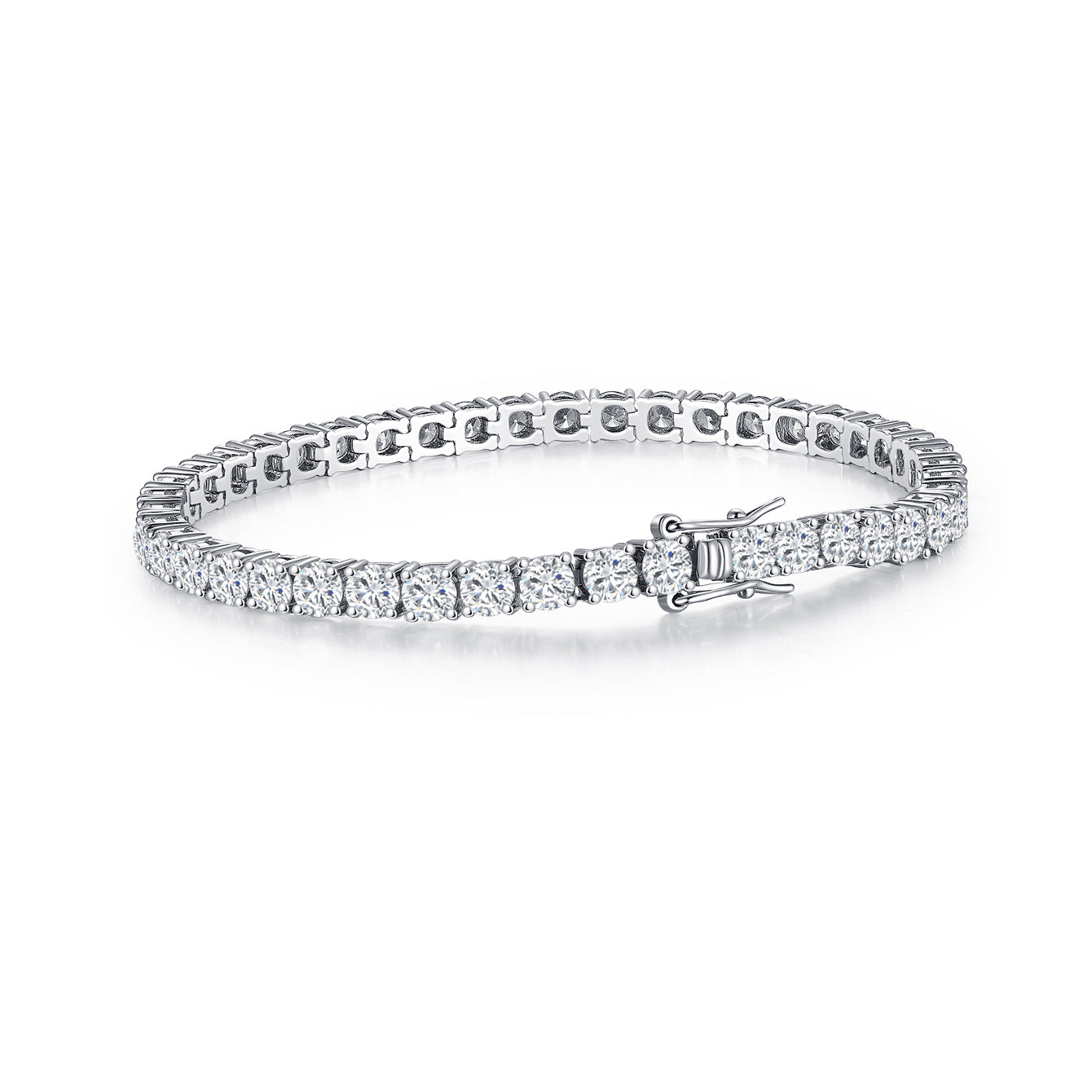 Elegant Sparkle Tennis Bracelet 4mm/7.5inch