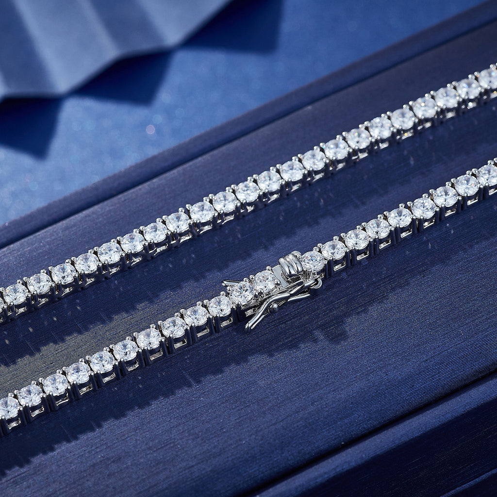 Elegant Sparkle Tennis Necklace 3mm/20inch