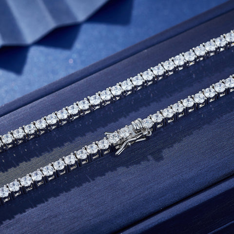 Elegant Sparkle Tennis Necklace 4mm/20inch