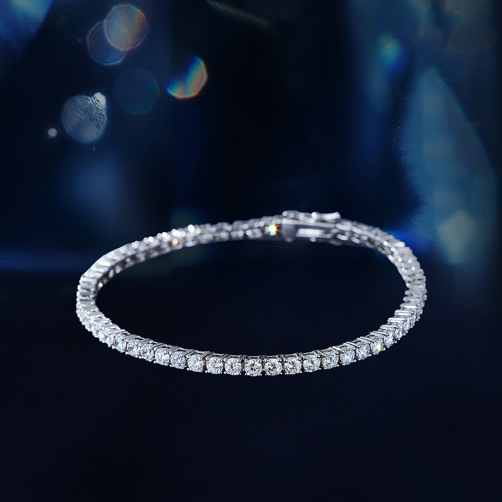 Elegant Sparkle Tennis Bracelet 3mm/7inch