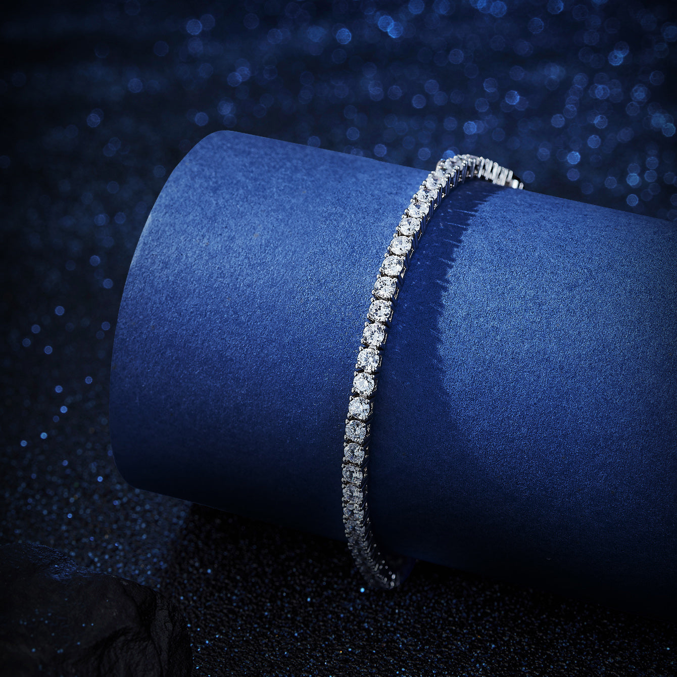 Elegant Sparkle Tennis Bracelet 3mm/7.5inch