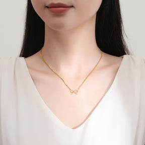 BOW PENDANT NECKLACE