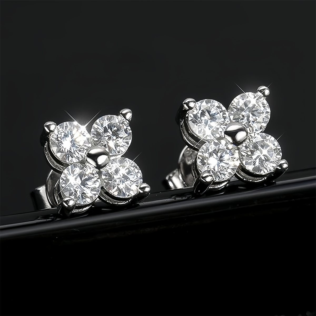 Clover Sparkle Studs