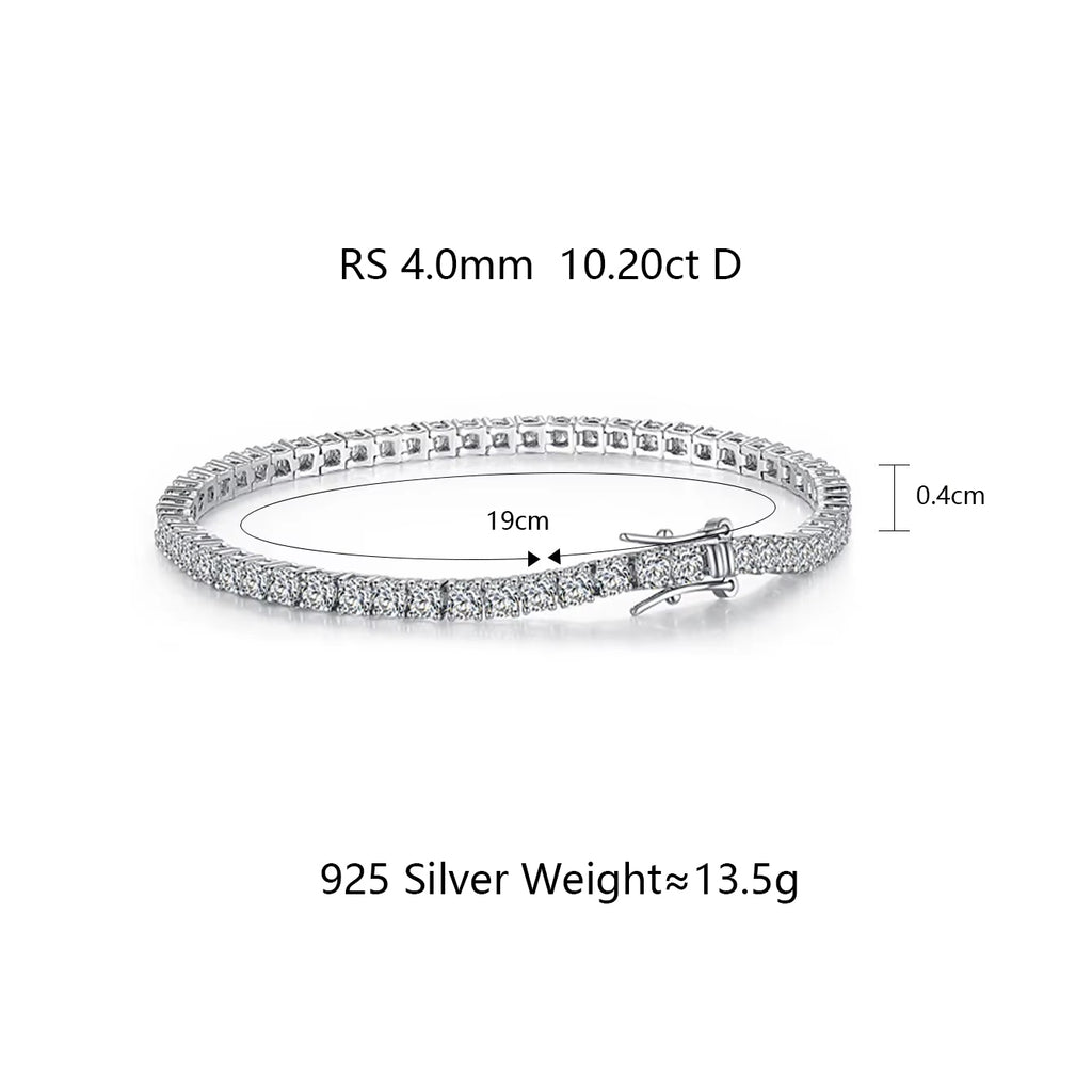 Elegant Sparkle Tennis Bracelet 4mm/7.5inch