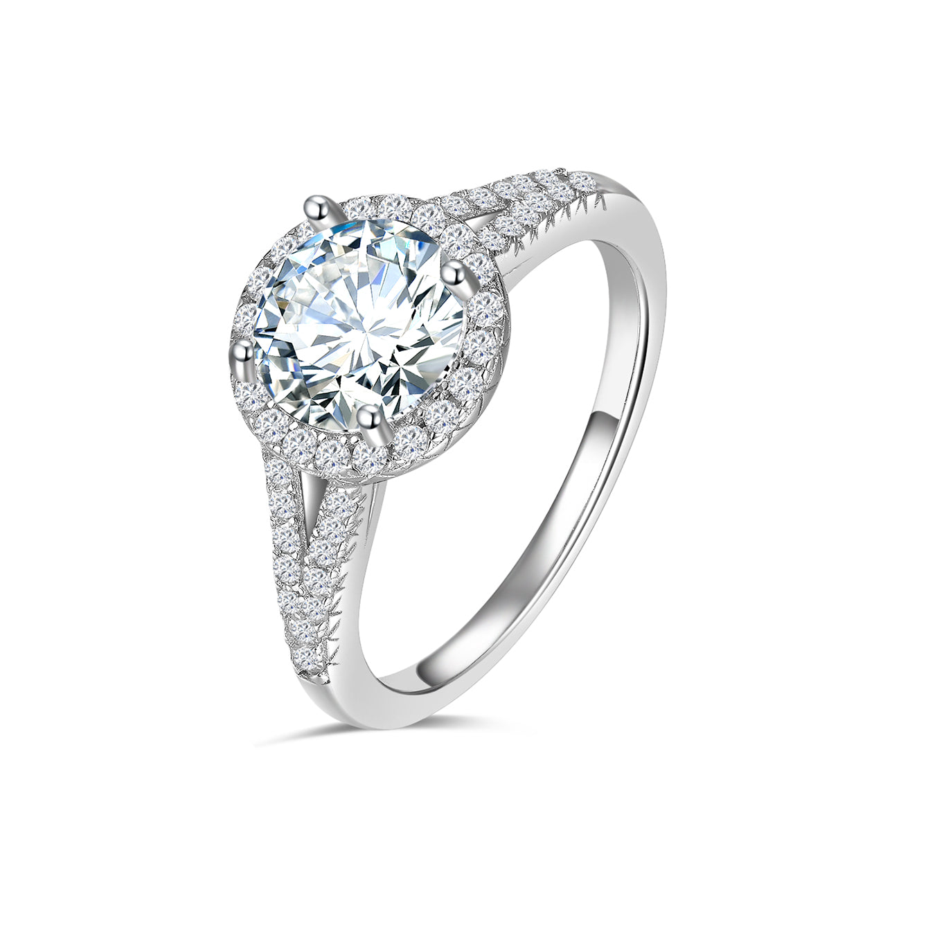 Eternal Halo Split - Shank Ring