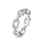 Diamond Chain Link Ring