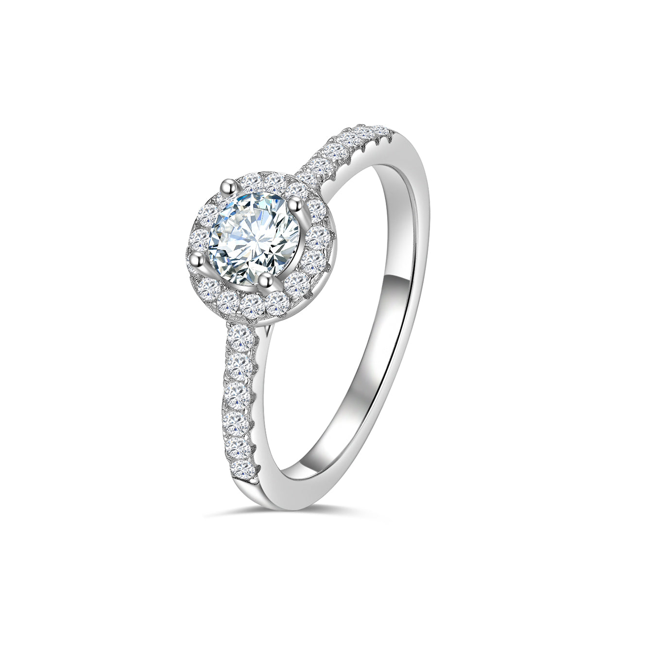 Timeless Halo Spark Ring