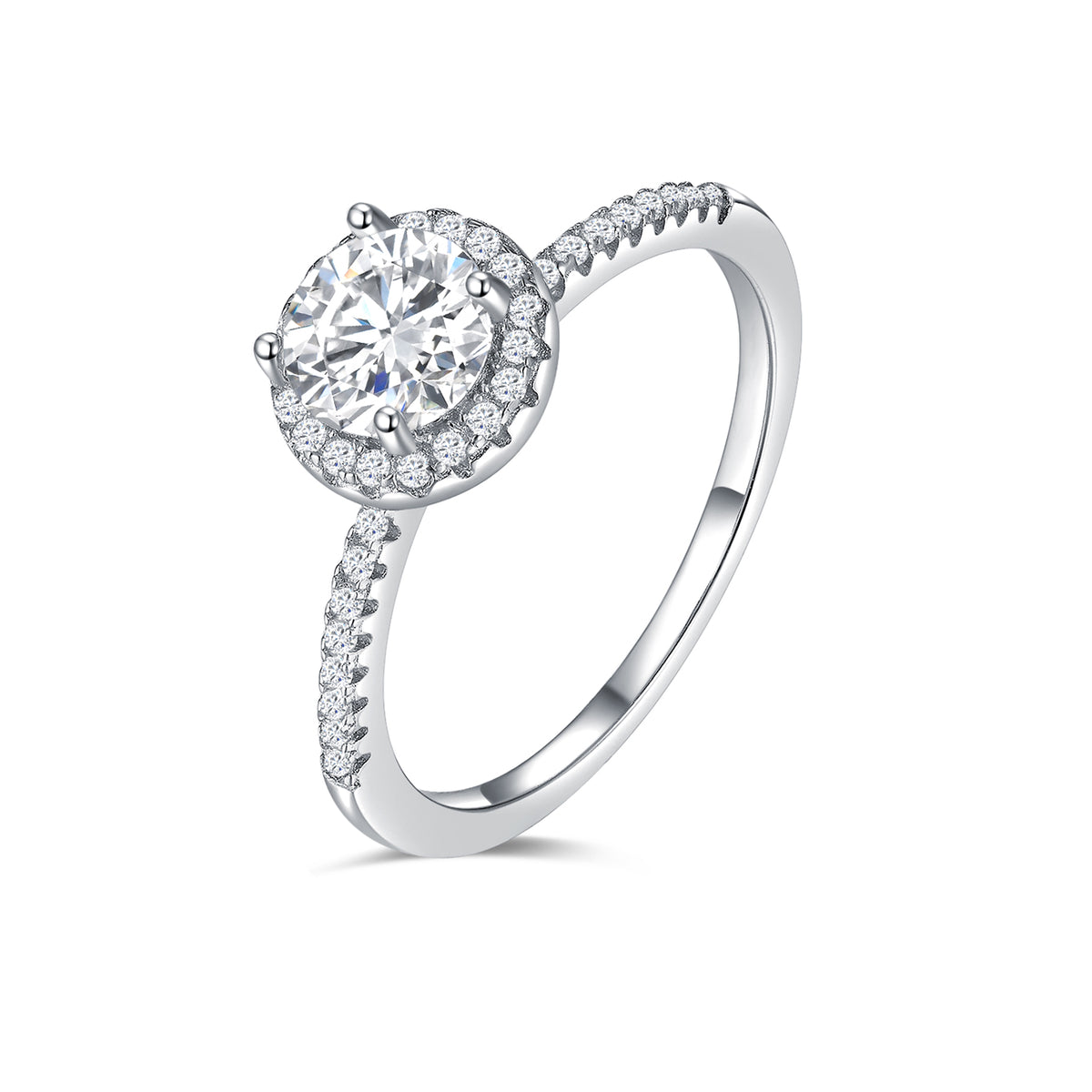 Starlit Halo Ring