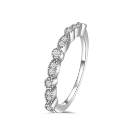 Vintage Petal Spark Ring