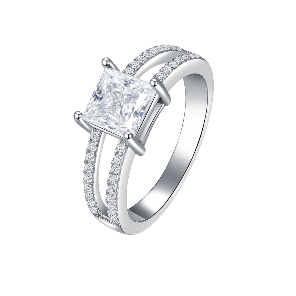 Geometric Dual - Band Spark Ring