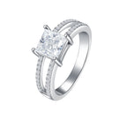 Geometric Dual - Band Spark Ring