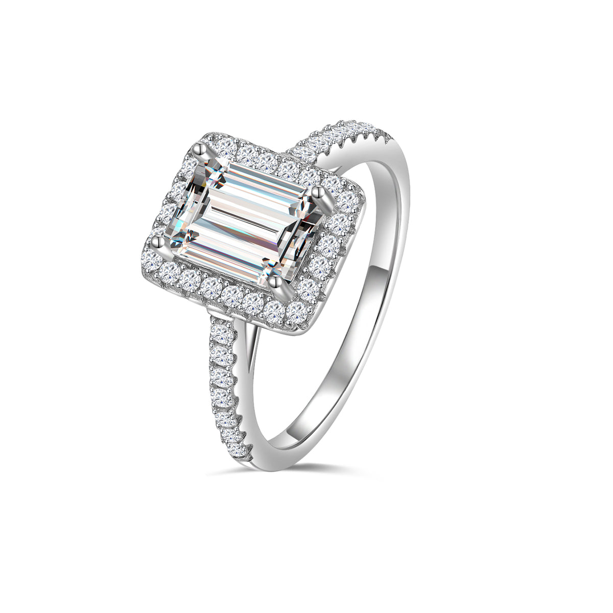 Geometric Halo Glam Ring