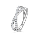 Crisscross Sparkle Ring