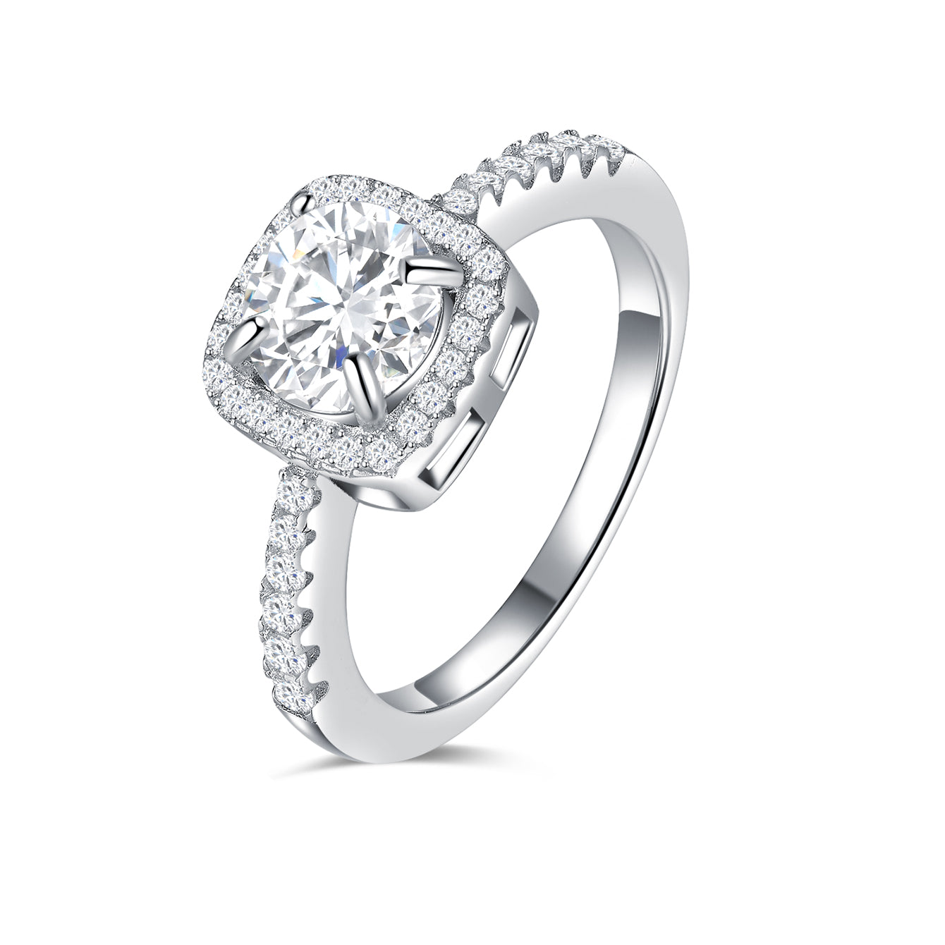 Cushion Sparkle Ring