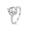 Oval Solitaire Sparkle Ring