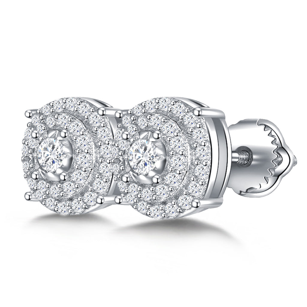 Vintage Halo Sparkle Studs