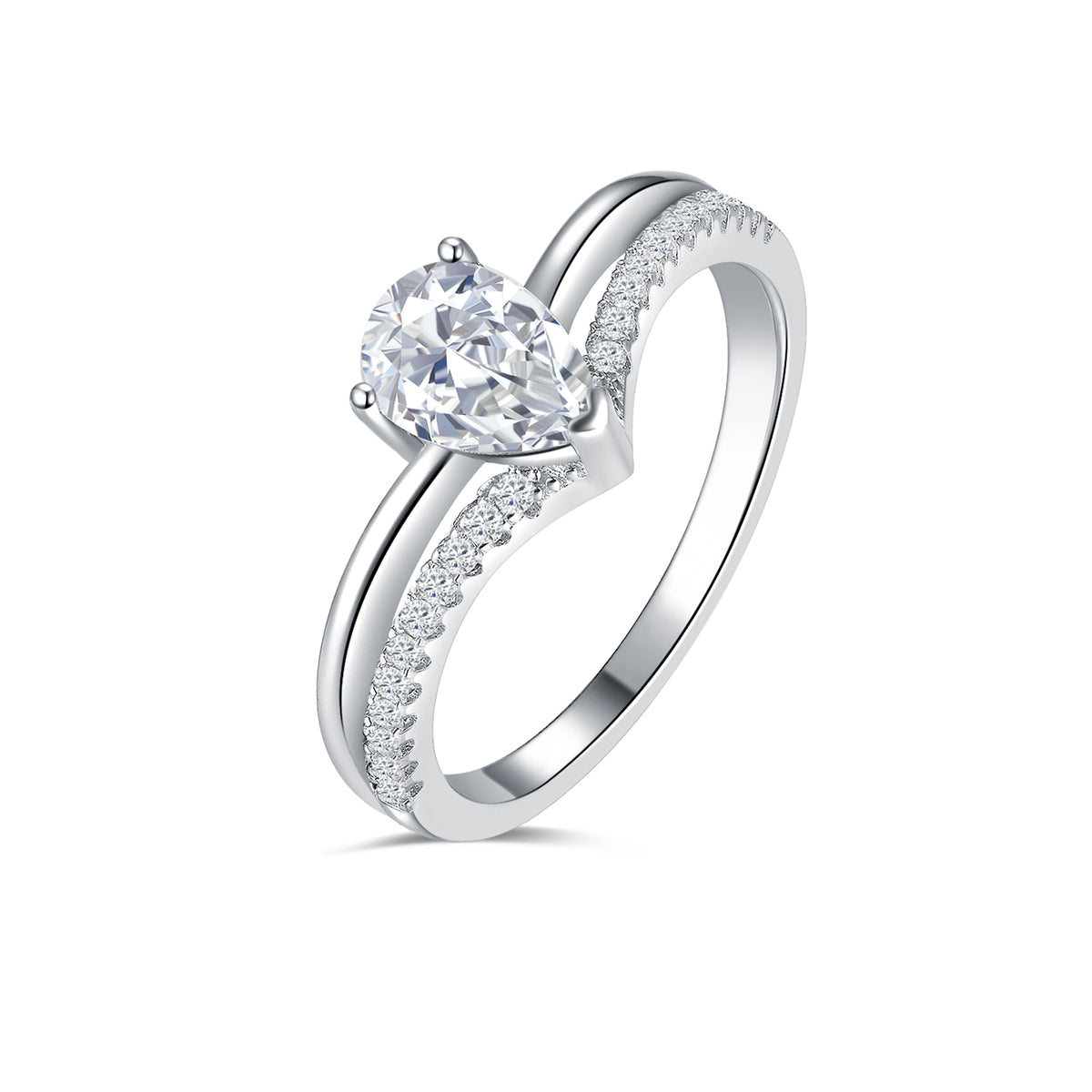 Teardrop Romance Ring