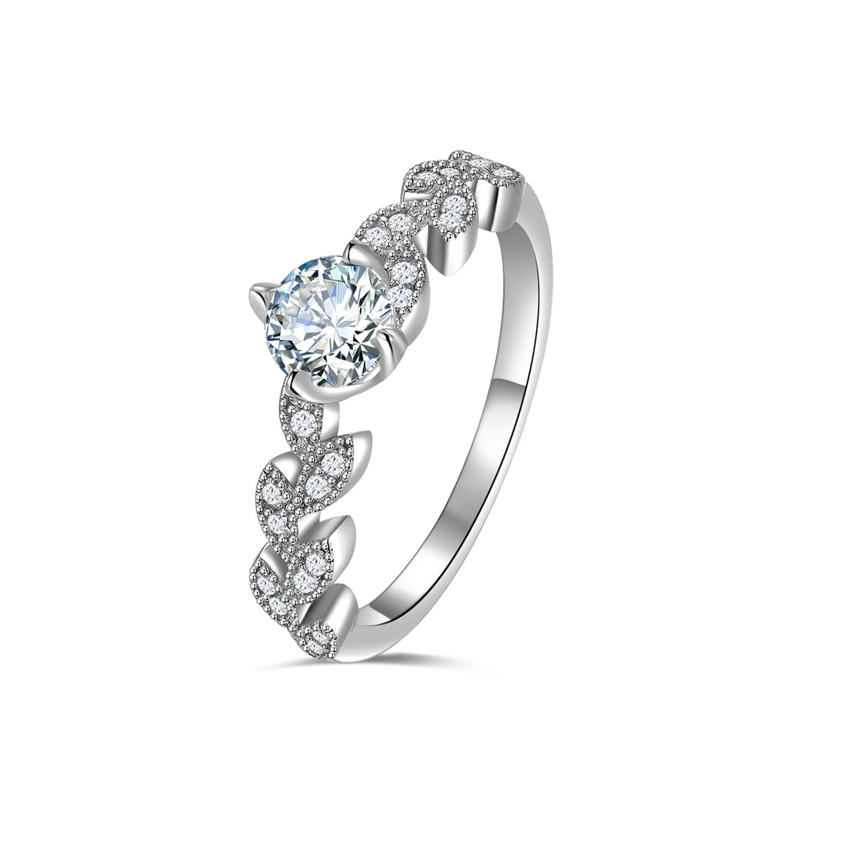Leafy Sparkle Ring