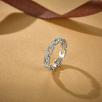Diamond Chain Link Ring