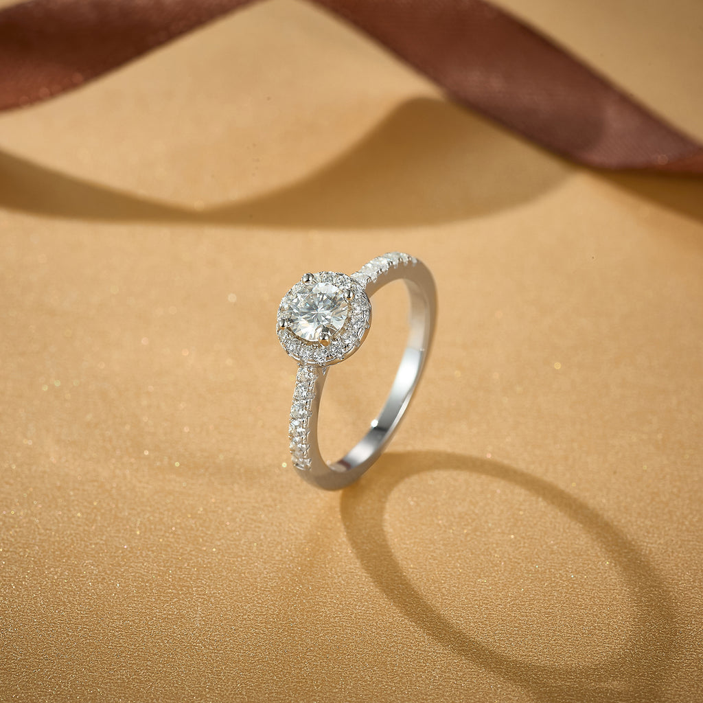 Timeless Halo Spark Ring