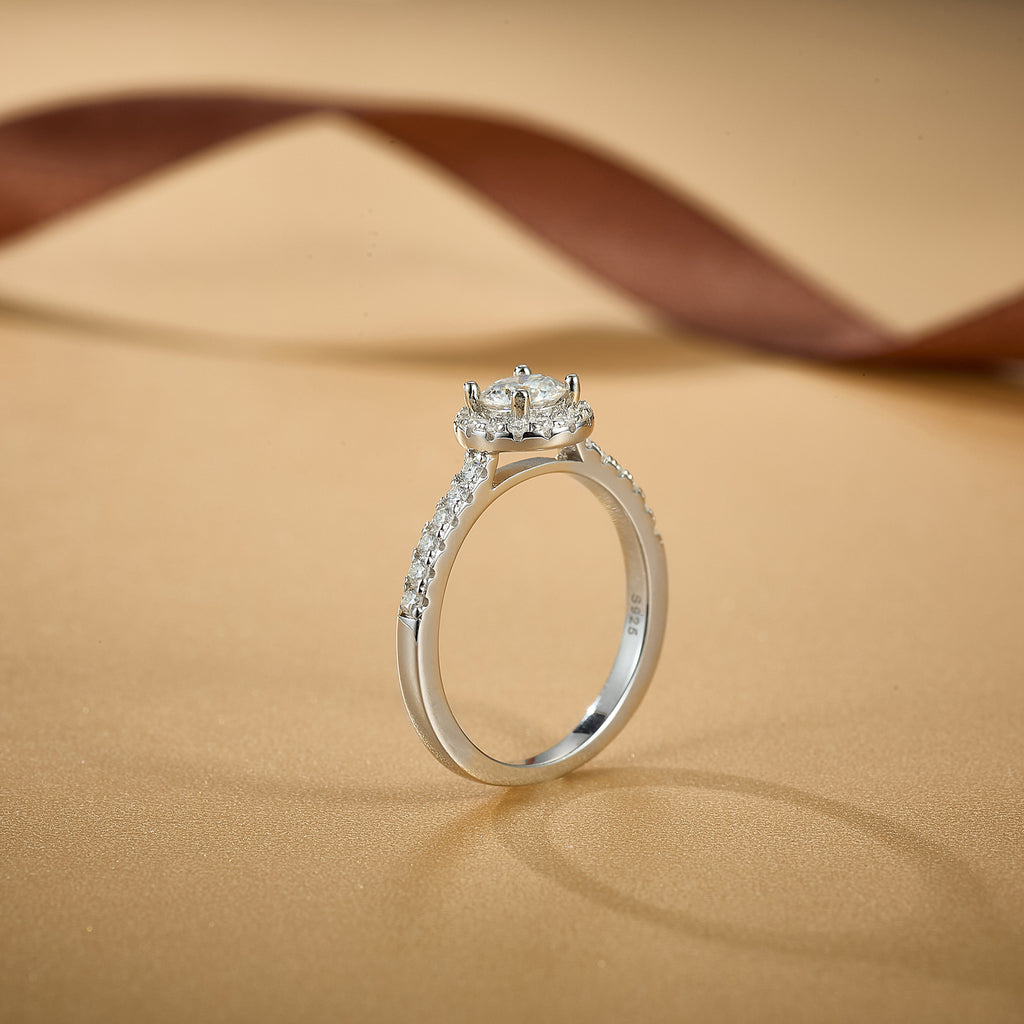 Timeless Halo Spark Ring