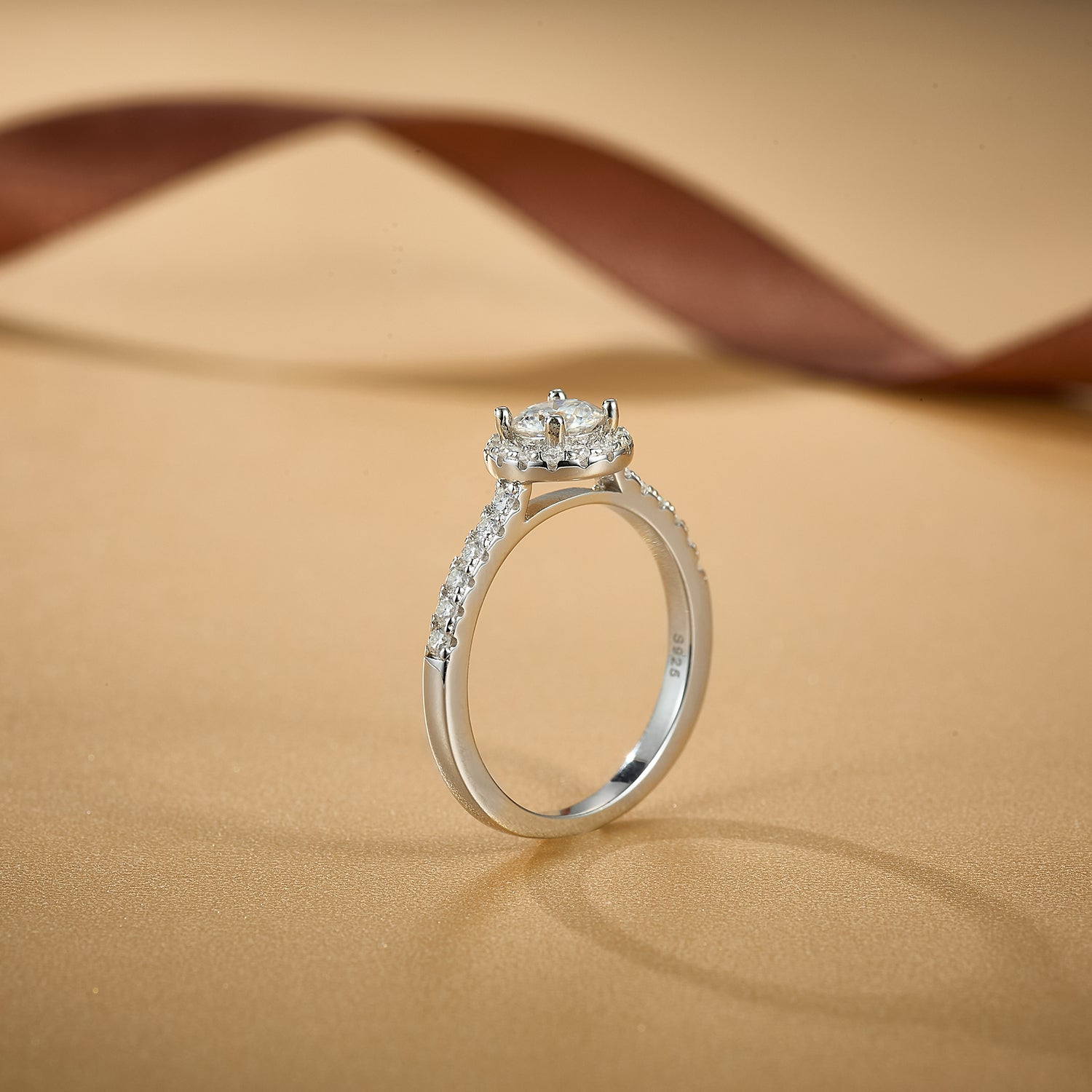 Timeless Halo Spark Ring