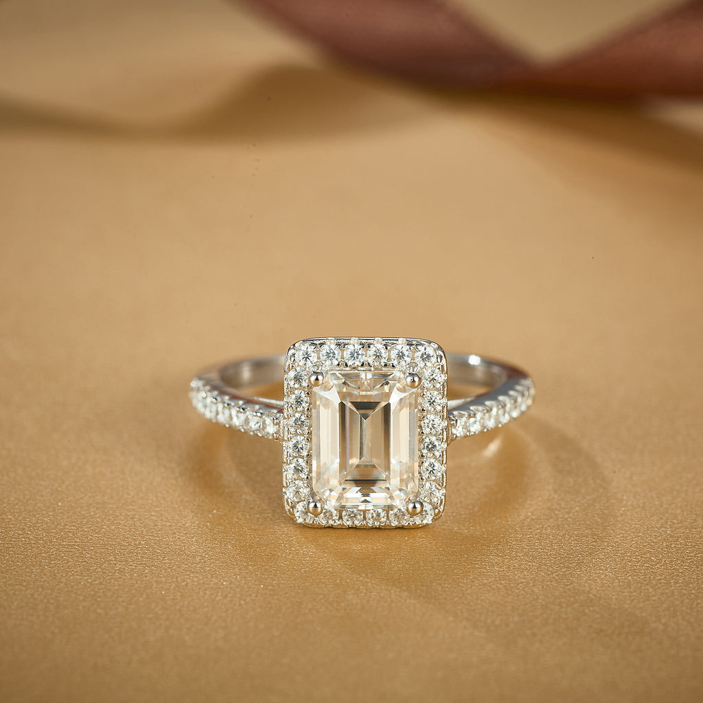 Geometric Halo Glam Ring