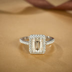 Geometric Halo Glam Ring