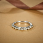 Vintage Petal Spark Ring