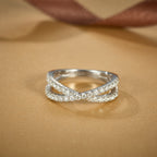 Crisscross Sparkle Ring