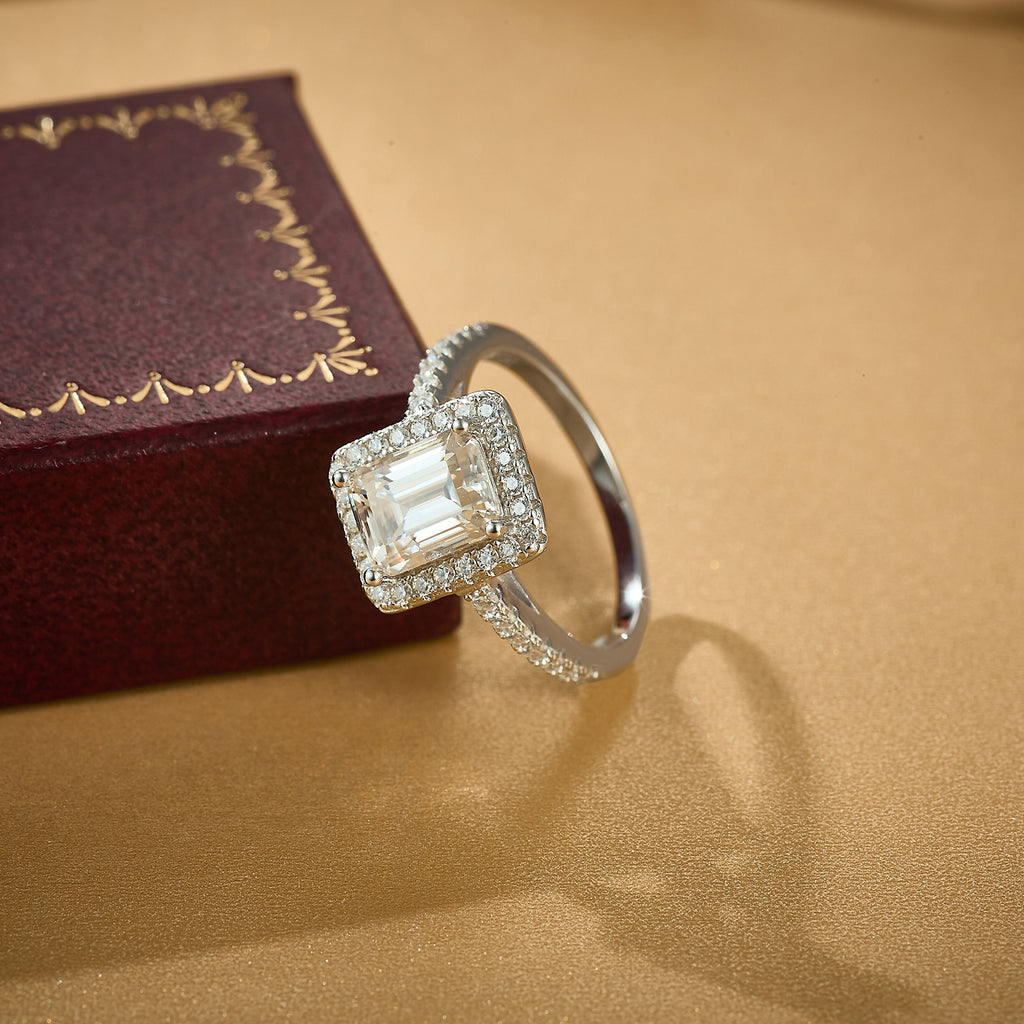 Geometric Halo Glam Ring