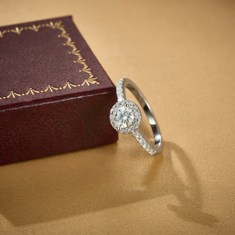 Timeless Halo Spark Ring