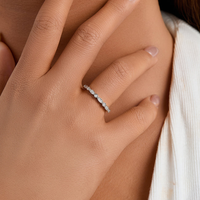 Vintage Petal Spark Ring Main Image