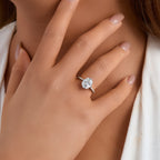 Oval Solitaire Sparkle Ring