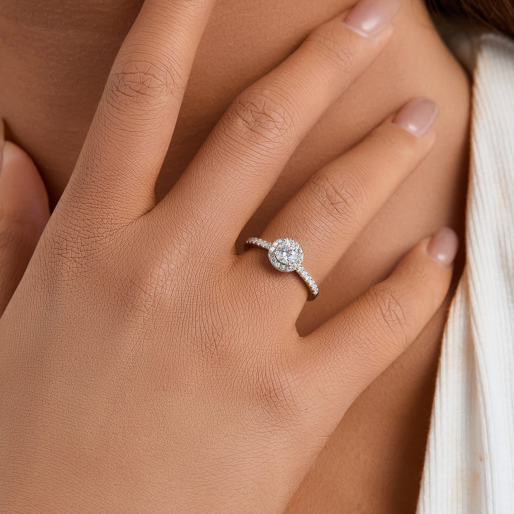 Timeless Halo Spark Ring