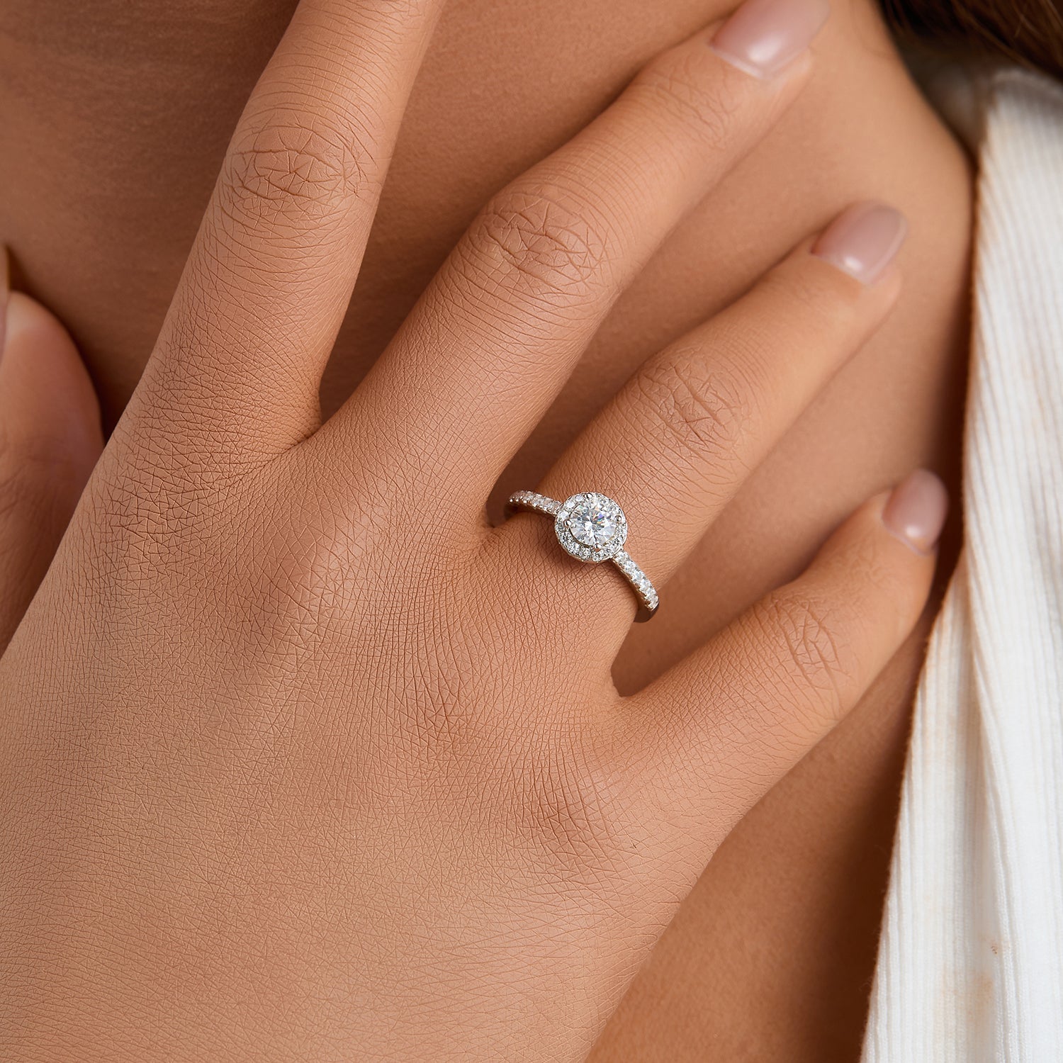 Timeless Halo Spark Ring