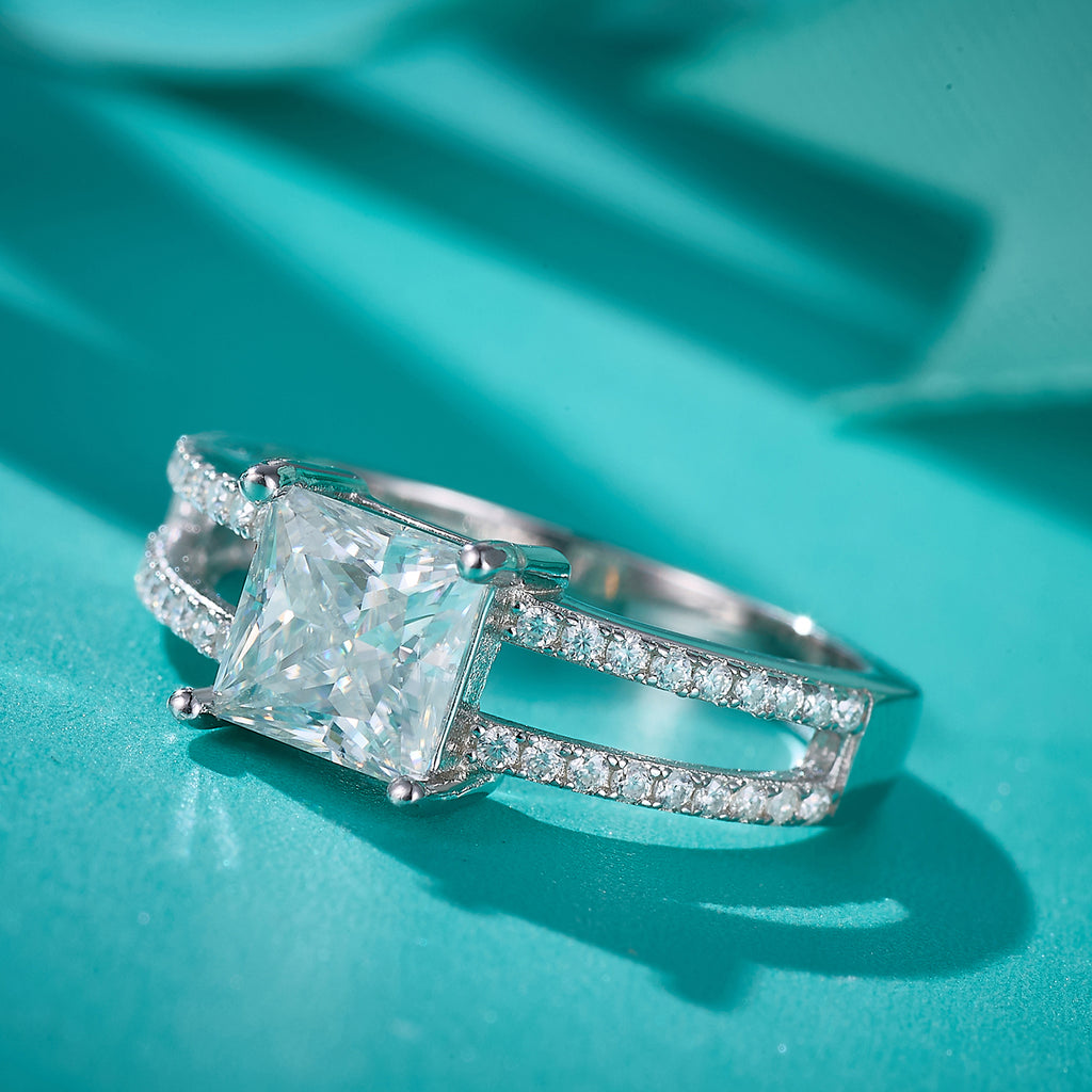 Geometric Dual - Band Spark Ring