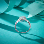 Vintage Halo Twist Ring