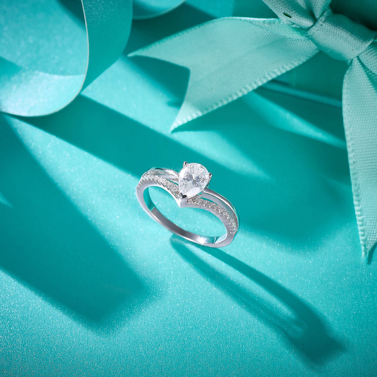 Teardrop Romance Ring