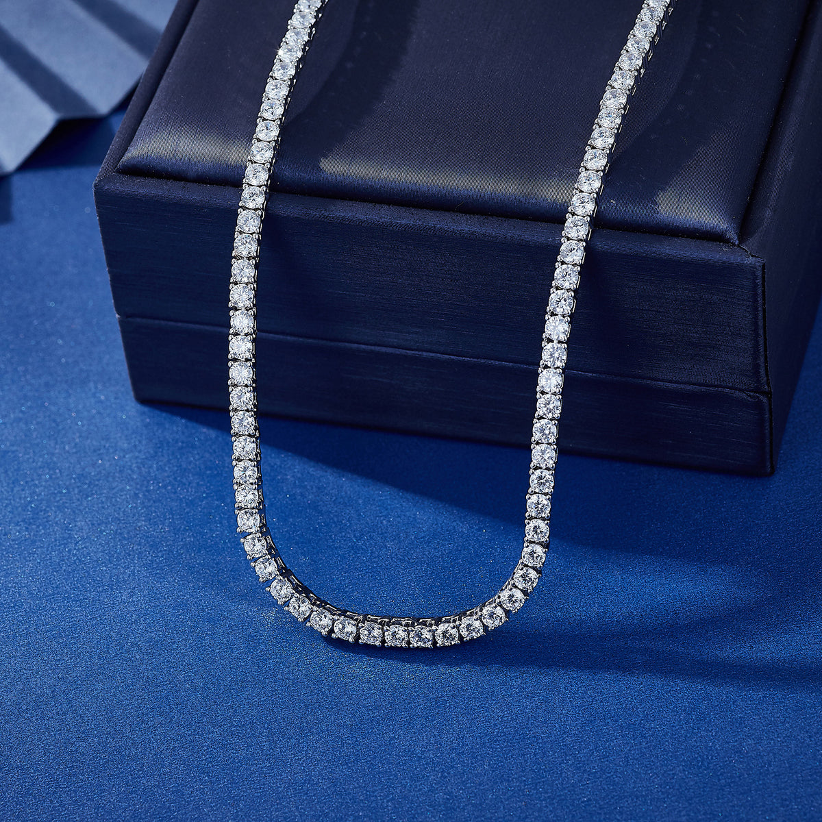 Elegant Sparkle Tennis Necklace 4mm/22inch