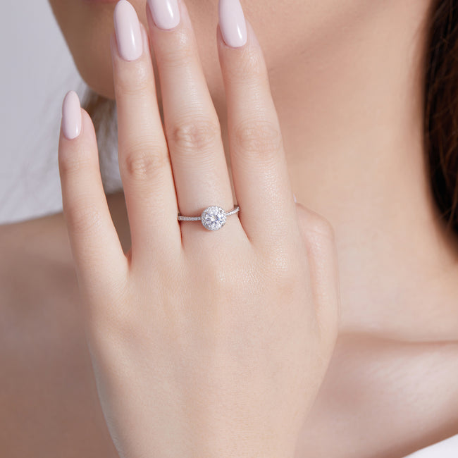 Starlit Halo Ring Main Image